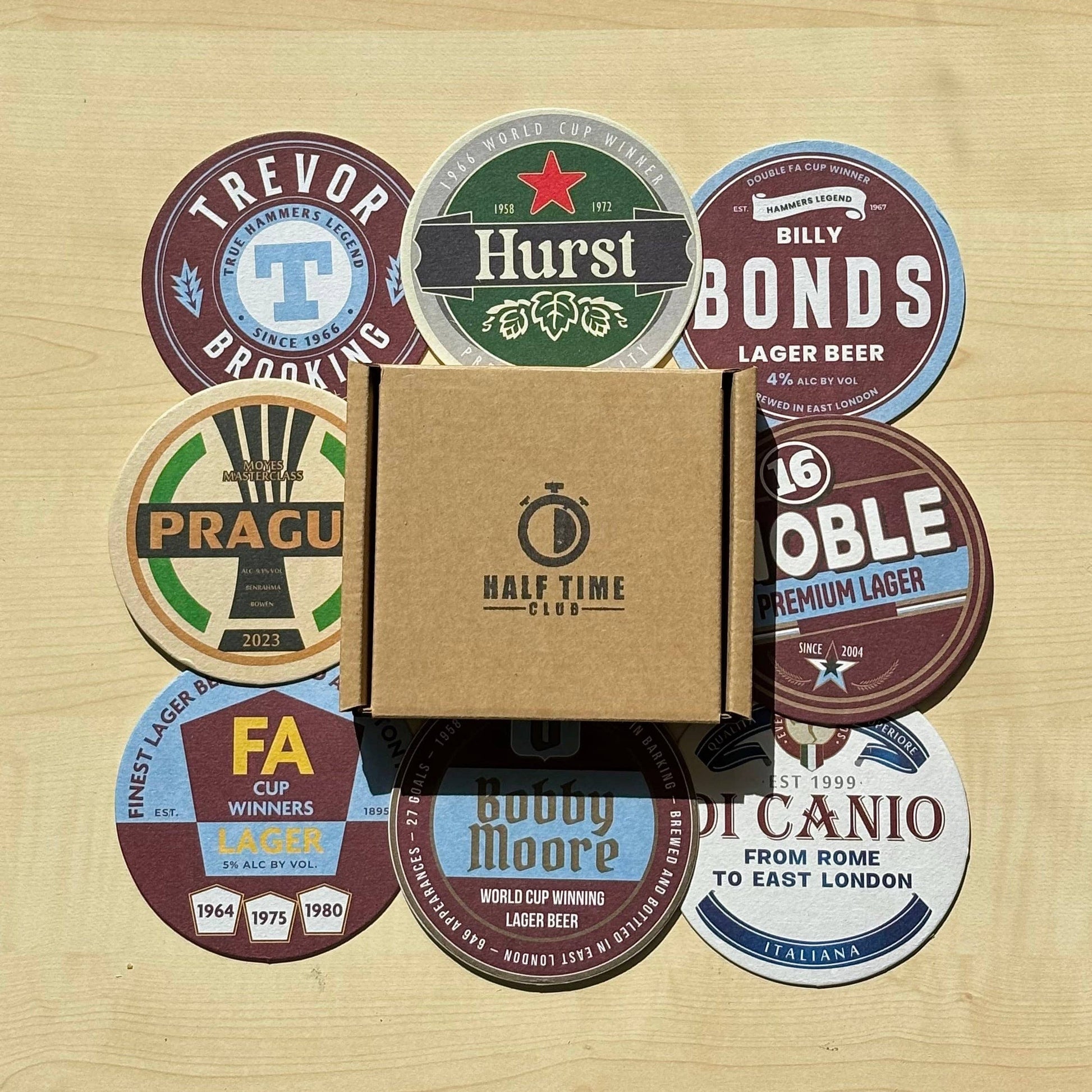 West Ham United Beer Mats (8-Pack)