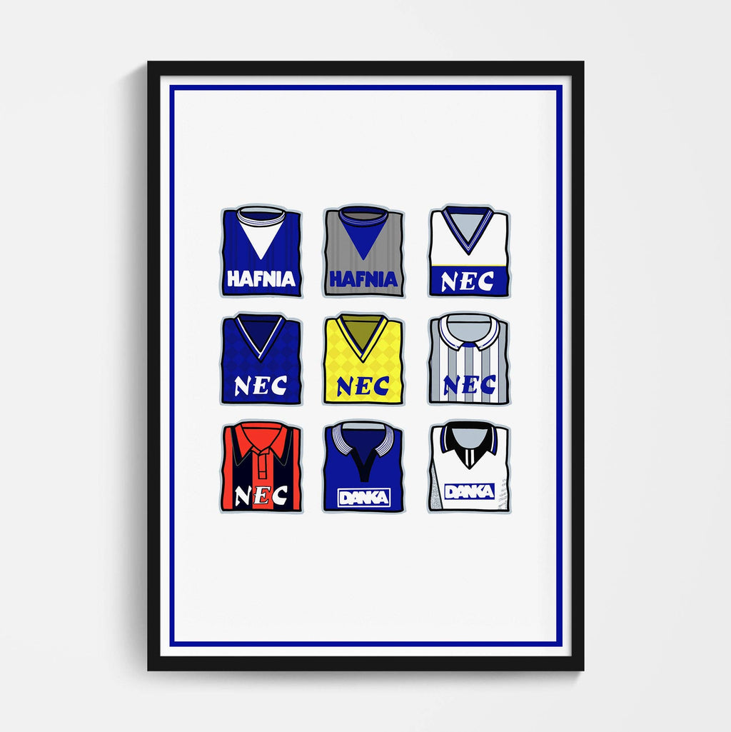 Everton Shirts Through the Years