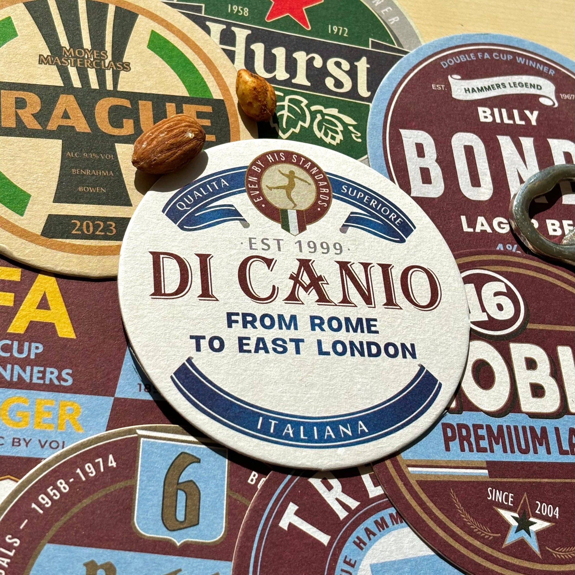 West Ham United Beer Mats (8-Pack)