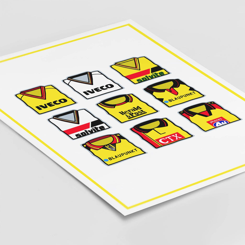 Watford Shirts Through the Years