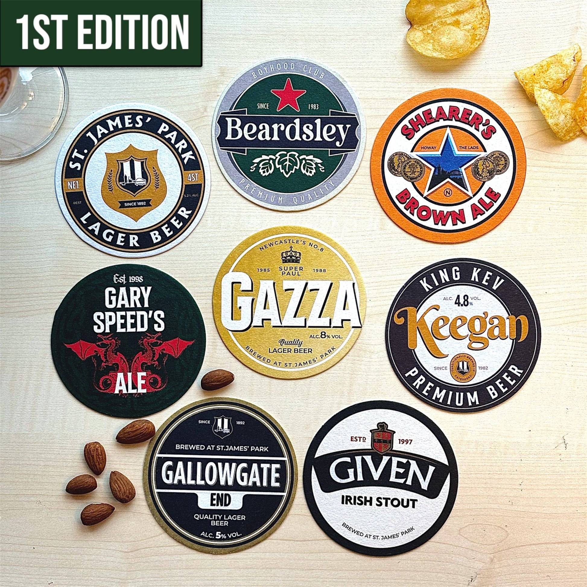 Newcastle United Beer Mats (8-Pack)