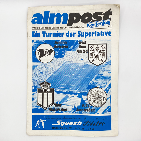 Arminia Bielefeld Centenary Tournament Programme (1982)