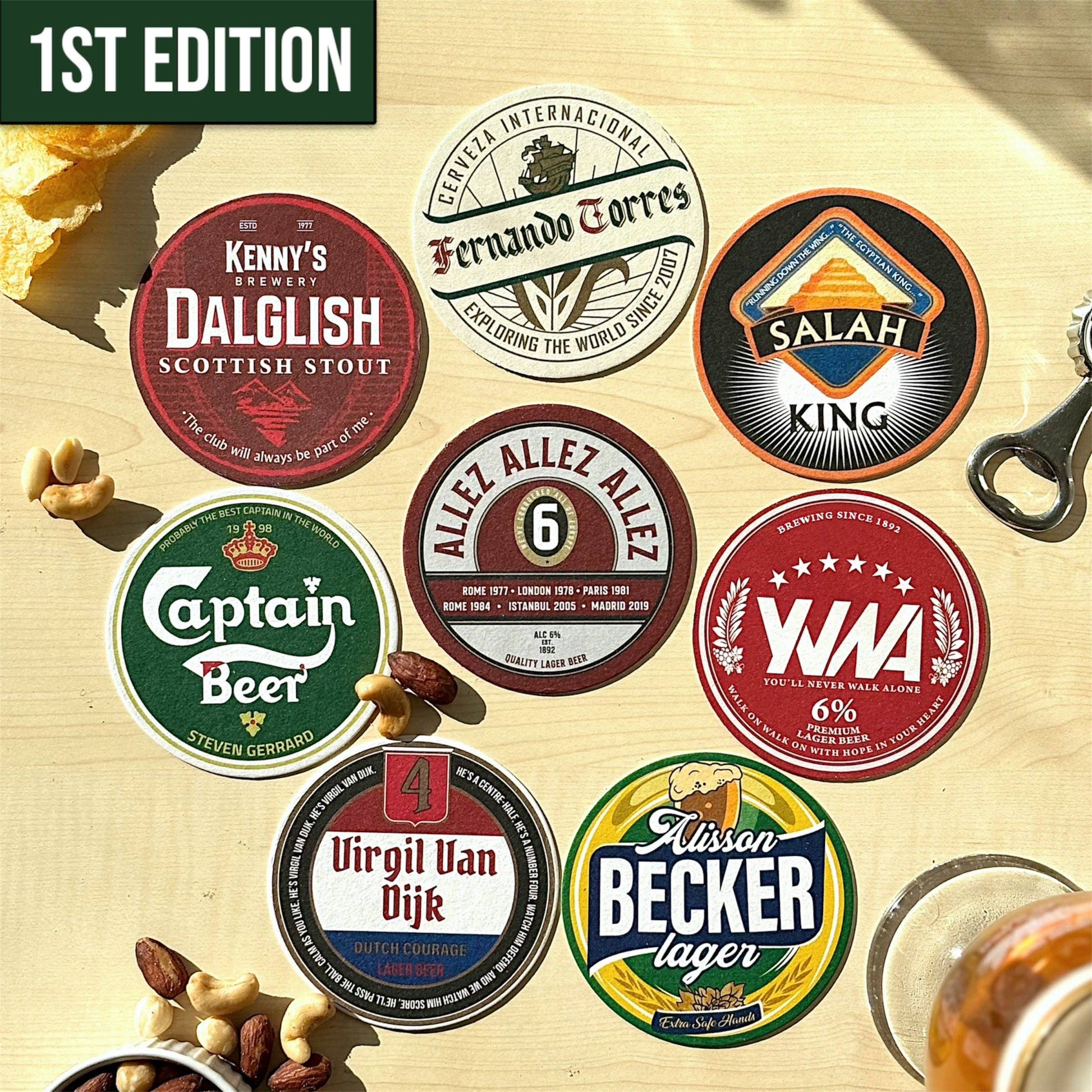 Liverpool Beer Mats (8-Pack)