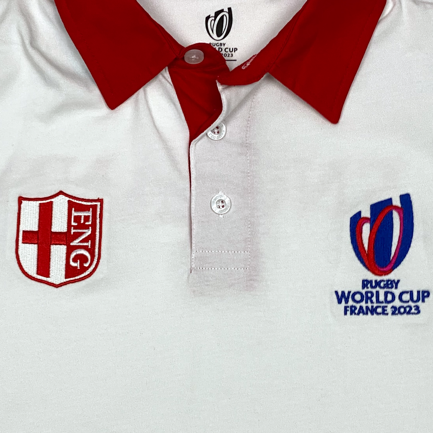 England 2023 Rugby World Cup Long Sleeve Polo | Large