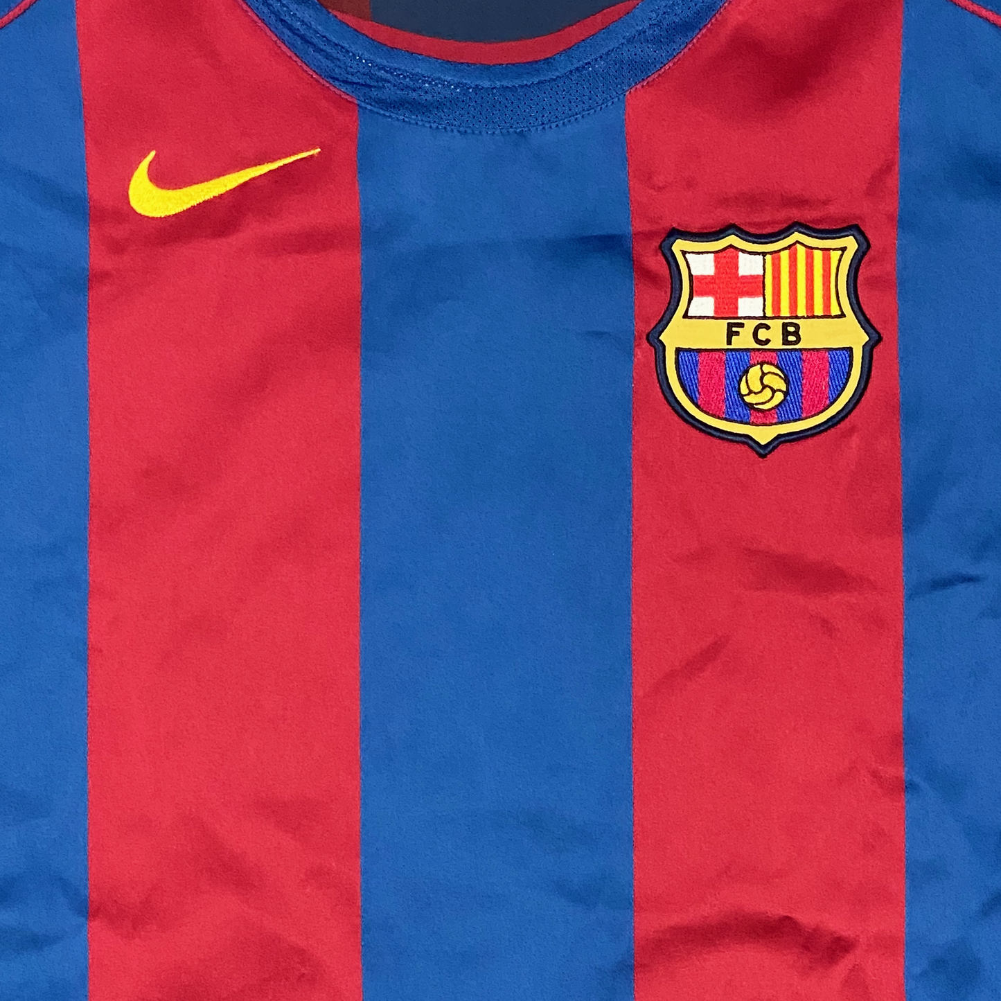 FC Barcelona Home Shirt (2004-05) - Larsson 7 | Extra Large