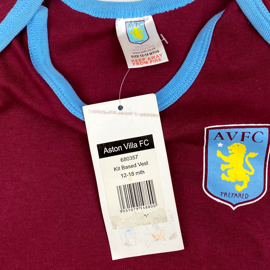 Aston Villa Baby Grow | 12-18 Months