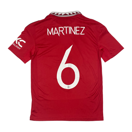 Manchester United Home Shirt (2022-23) - Martinez 6 | 13-14 Years