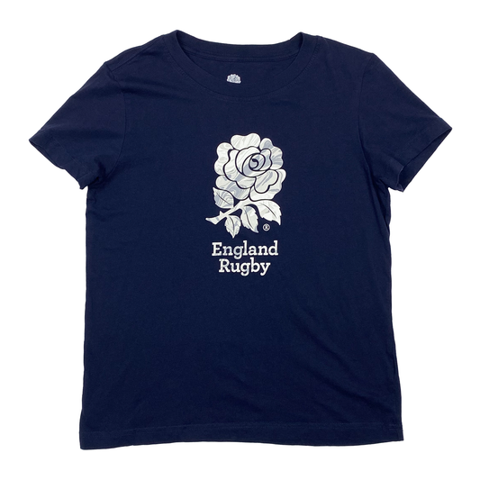 Navy England Rugby Union T-Shirt | Women's Medium