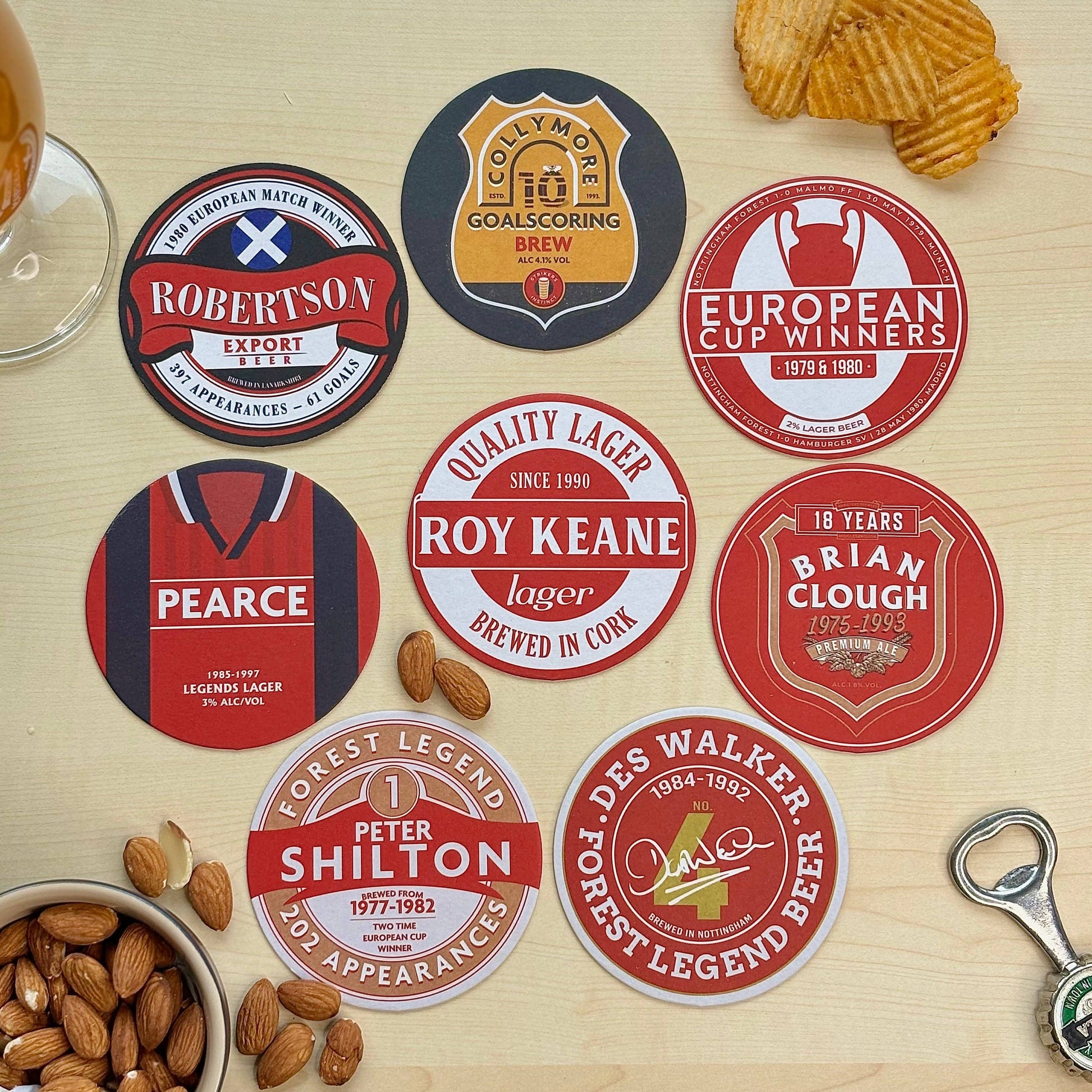 Nottingham Forest Beer Mats (8-Pack)