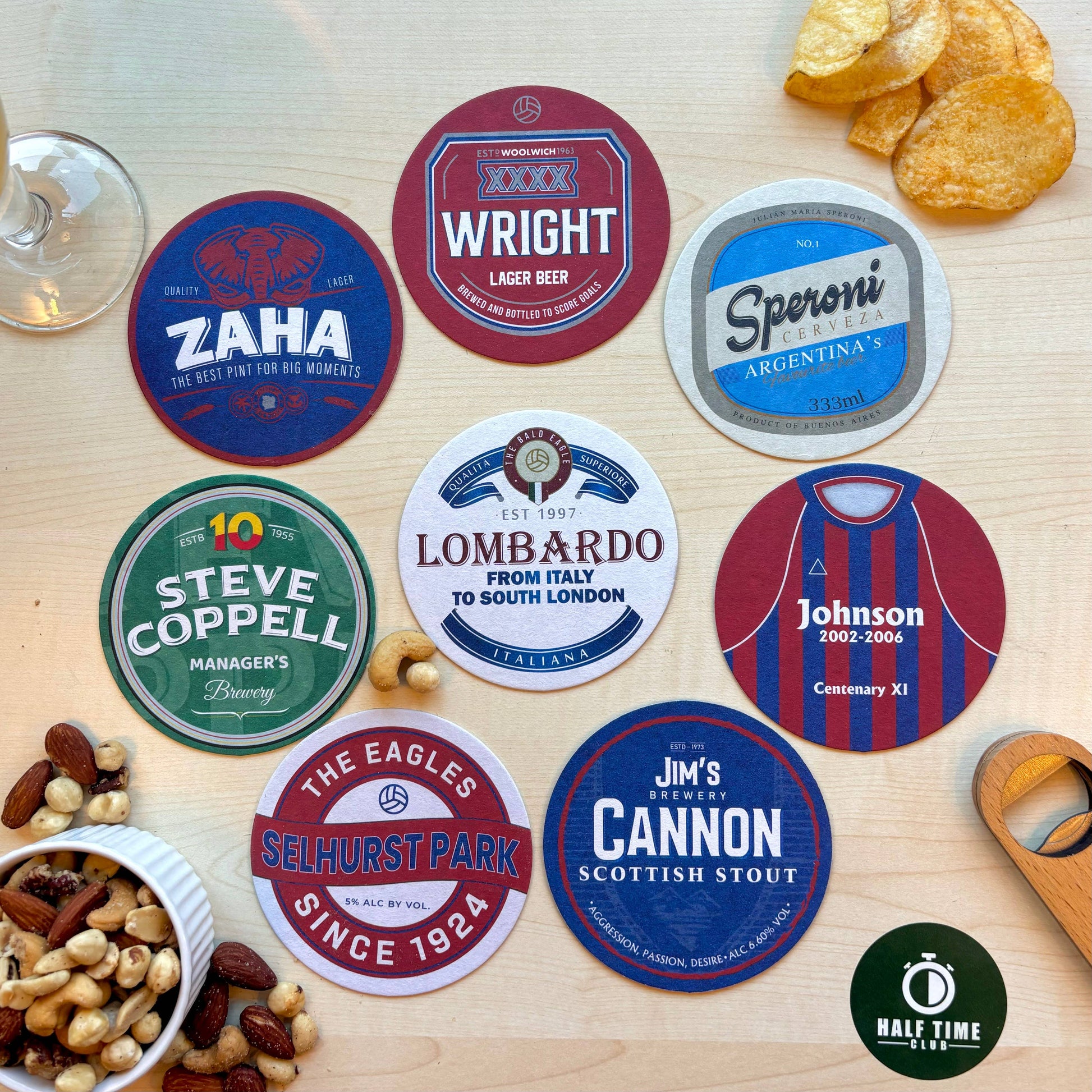 Crystal Palace Beer Mats (8-Pack)