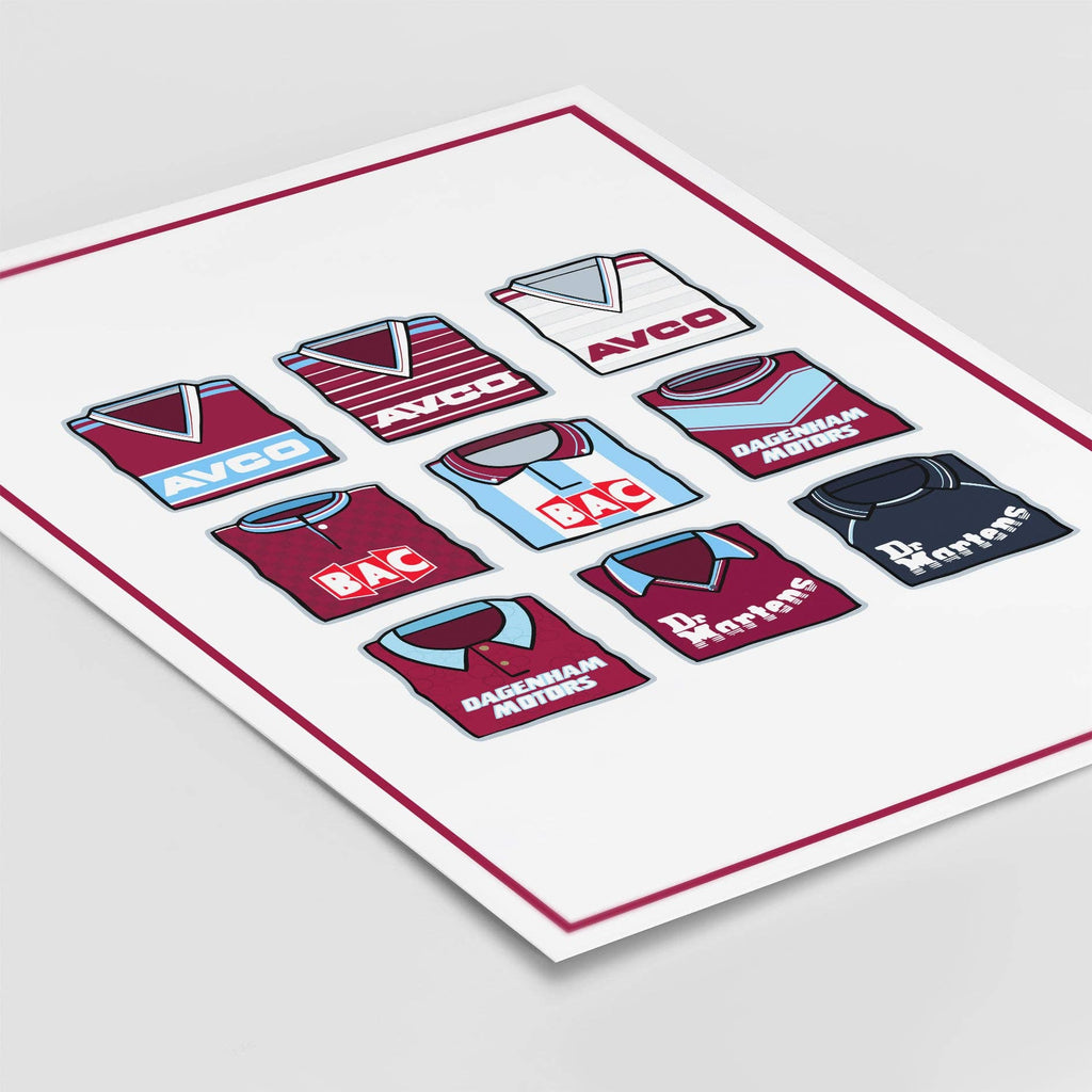West Ham United Shirts Through the Years
