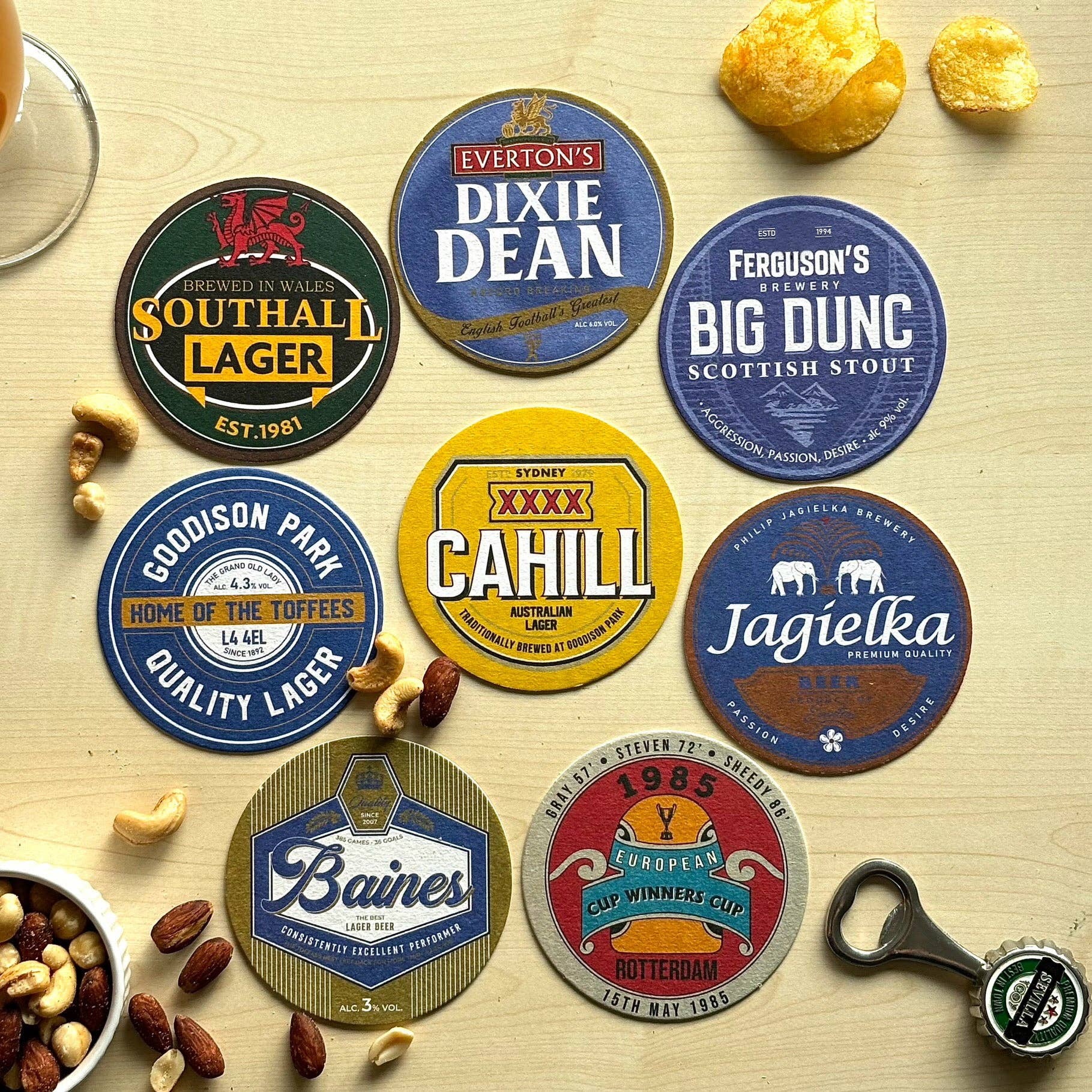 Everton Beer Mats (8-Pack)