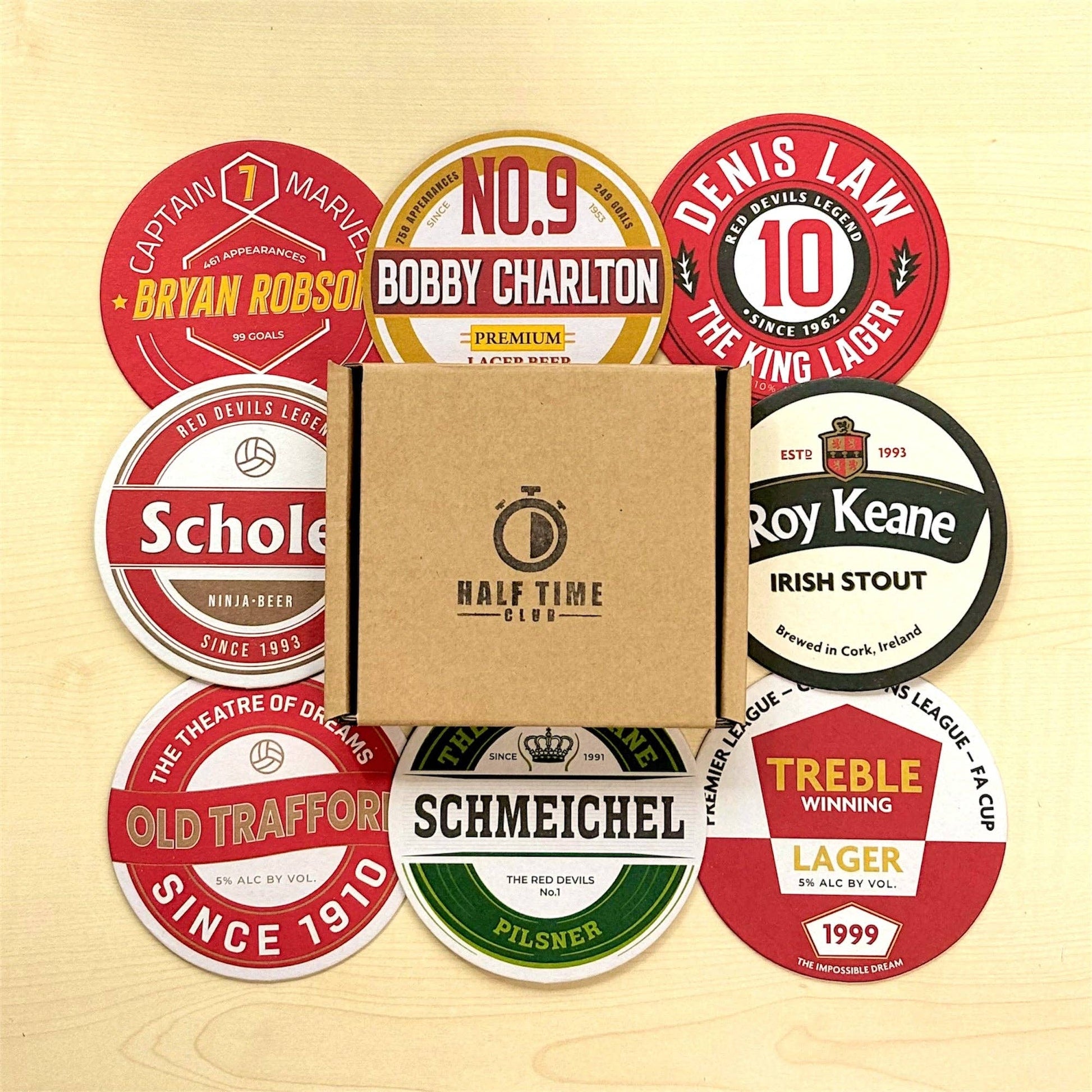 Manchester United Beer Mats (8-Pack)