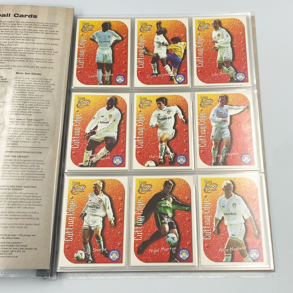 Leeds United 1999 Futera Fans' Selection Collector Card Album | Complete Set (Missing Special Editions)