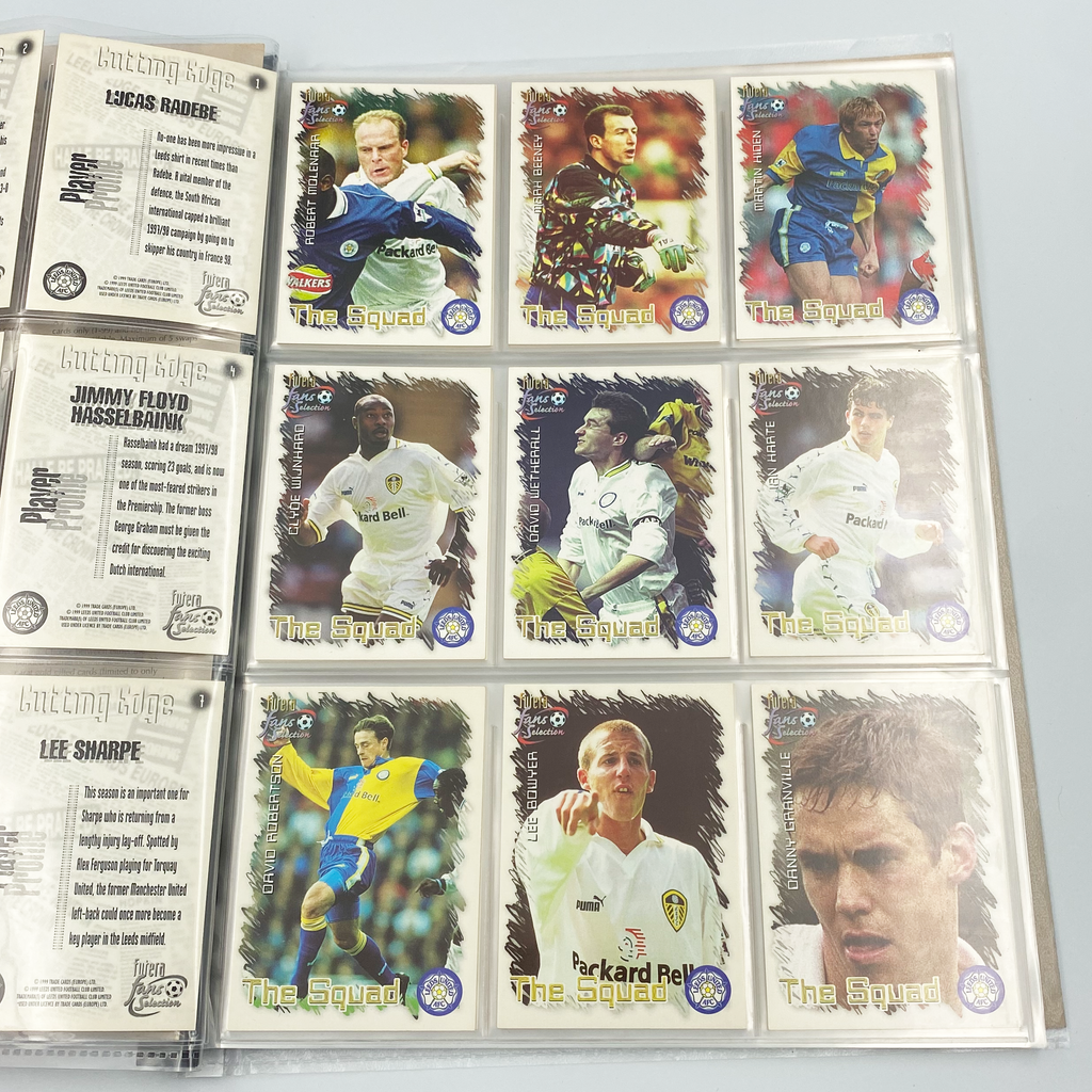 Leeds United 1999 Futera Fans' Selection Collector Card Album | Complete Set (Missing Special Editions)