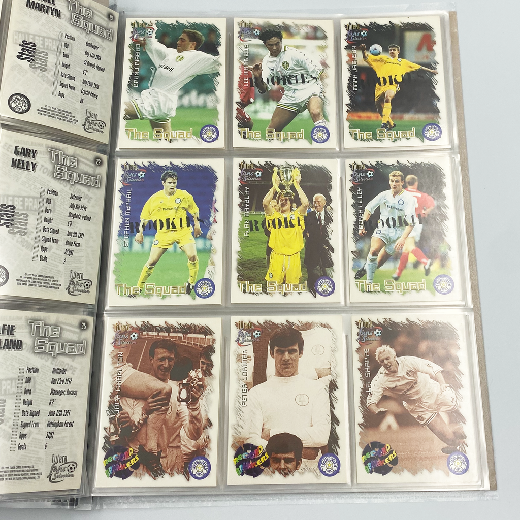 Leeds United 1999 Futera Fans' Selection Collector Card Album | Complete Set (Missing Special Editions)
