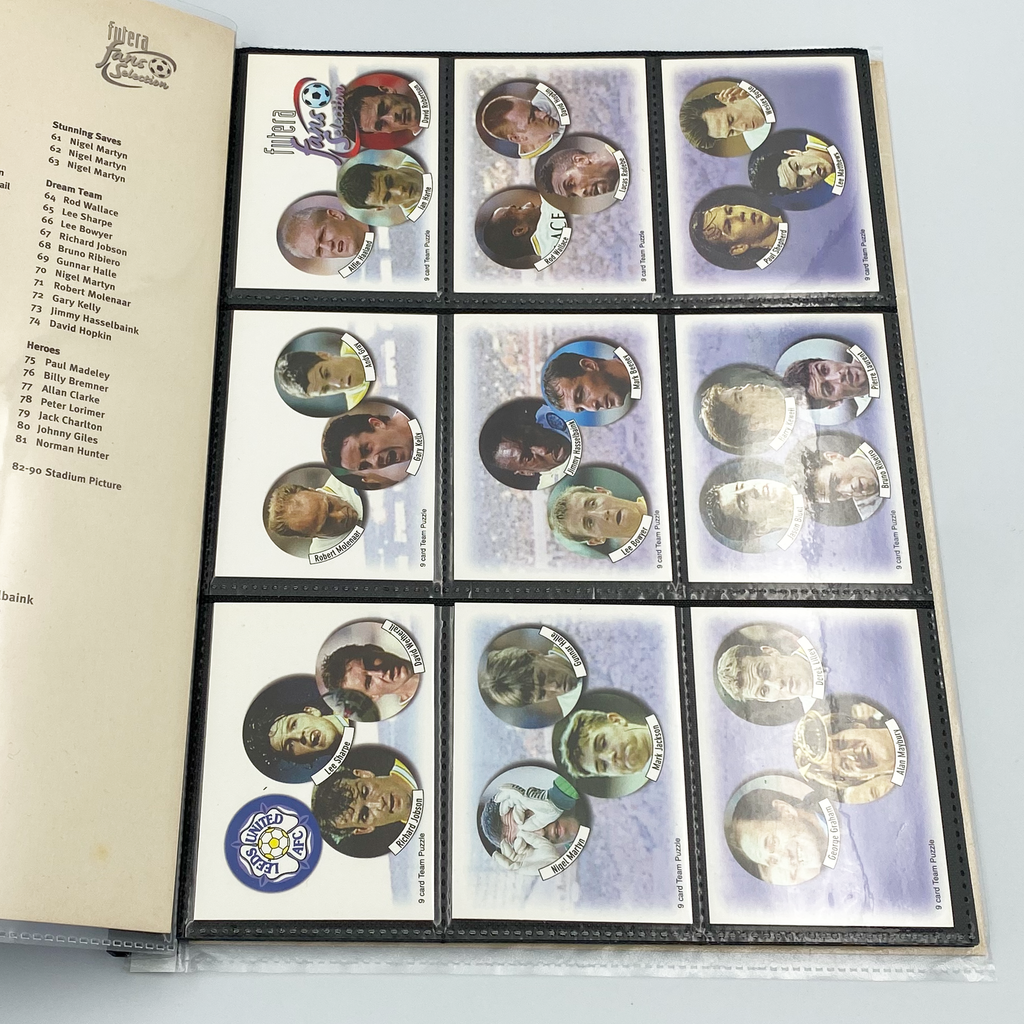 Leeds United 1998 Futera Fans' Selection Collector Card Album | Complete Set (Missing Special Editions)