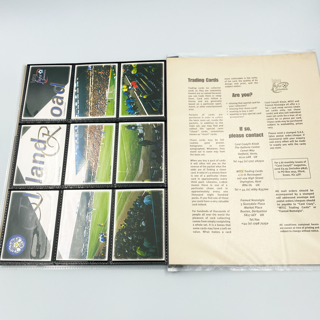 Leeds United 1998 Futera Fans' Selection Collector Card Album | Complete Set (Missing Special Editions)
