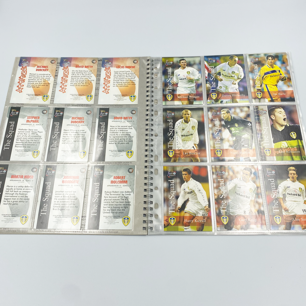 Leeds United 2000 Futera Fans' Selection Collector Card Album | Complete Set (Ring Binder, Missing Special Editions)