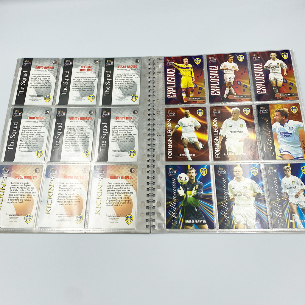 Leeds United 2000 Futera Fans' Selection Collector Card Album | Complete Set (Ring Binder, Missing Special Editions)