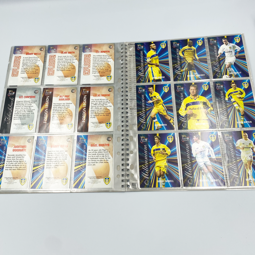 Leeds United 2000 Futera Fans' Selection Collector Card Album | Complete Set (Ring Binder, Missing Special Editions)
