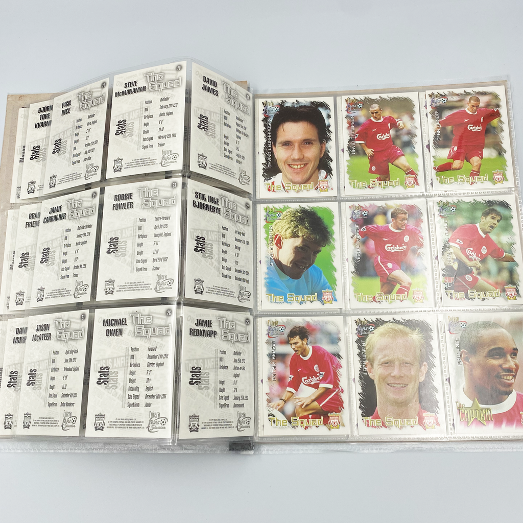 Liverpool 1999 Futera Fans' Selection Collector Card Album | Complete Set (Missing Special Editions)