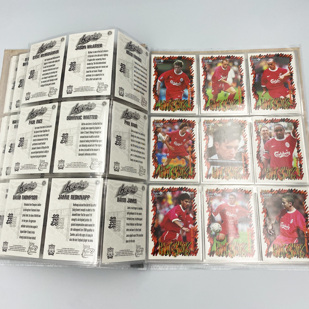 Liverpool 1999 Futera Fans' Selection Collector Card Album | Complete Set (Missing Special Editions)