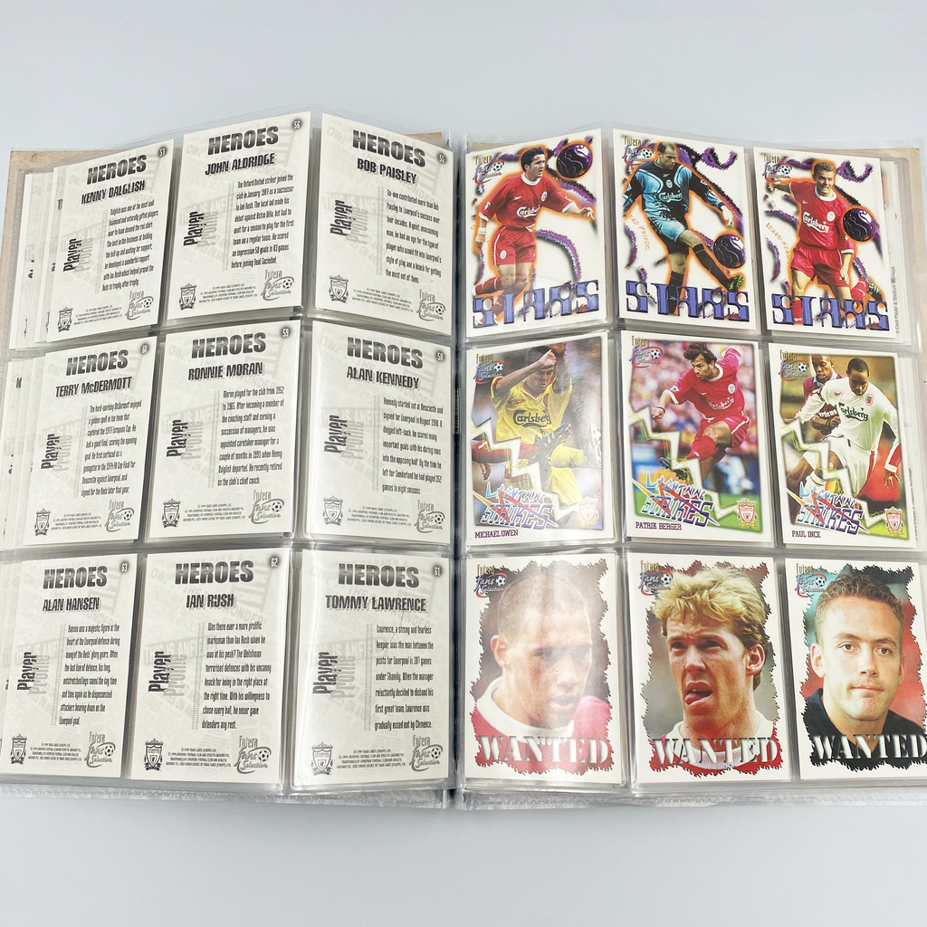 Liverpool 1999 Futera Fans' Selection Collector Card Album | Complete Set (Missing Special Editions)