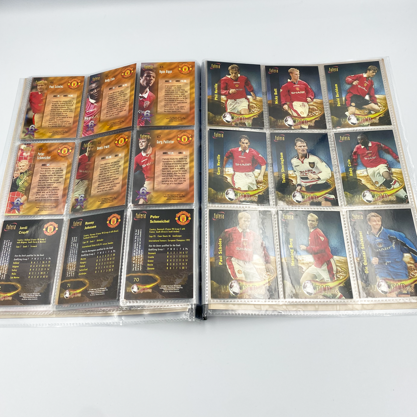 Manchester United 1998 Futera Fans' Selection Collector Card Album | Complete Set (Missing Special Editions)