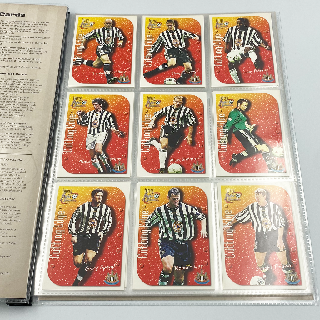 Newcastle United 1999 Futera Fans' Selection Collector Card Album | Complete Set (Missing Special Editions)