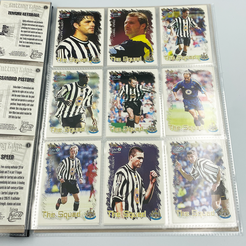 Newcastle United 1999 Futera Fans' Selection Collector Card Album | Complete Set (Missing Special Editions)