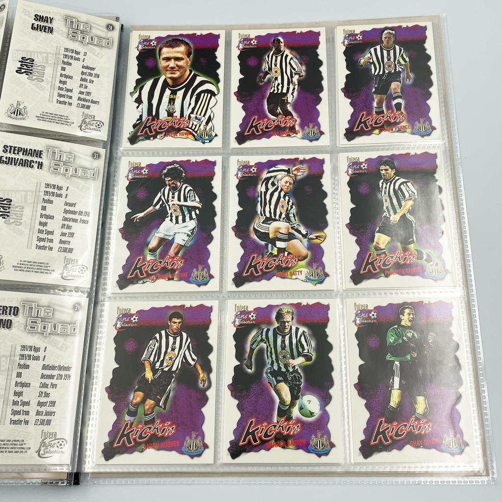 Newcastle United 1999 Futera Fans' Selection Collector Card Album | Complete Set (Missing Special Editions)