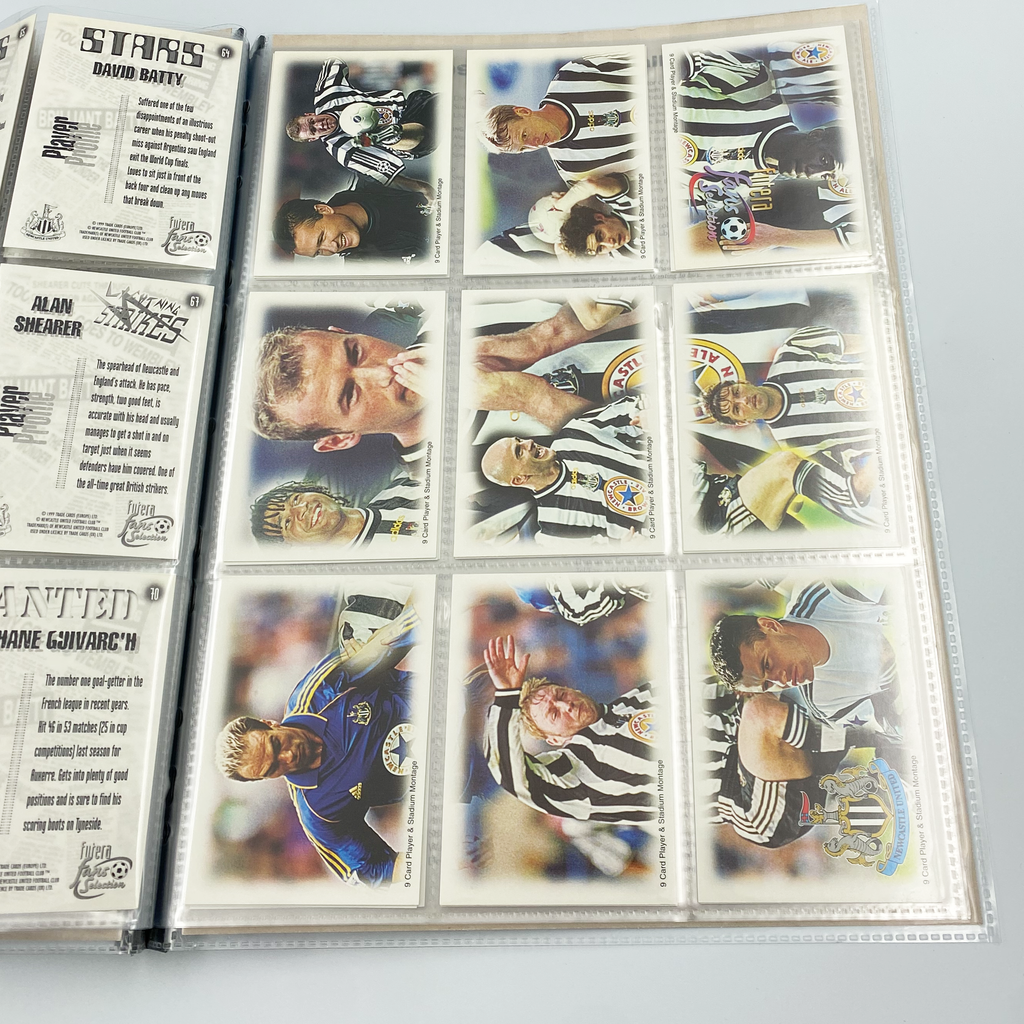 Newcastle United 1999 Futera Fans' Selection Collector Card Album | Complete Set (Missing Special Editions)