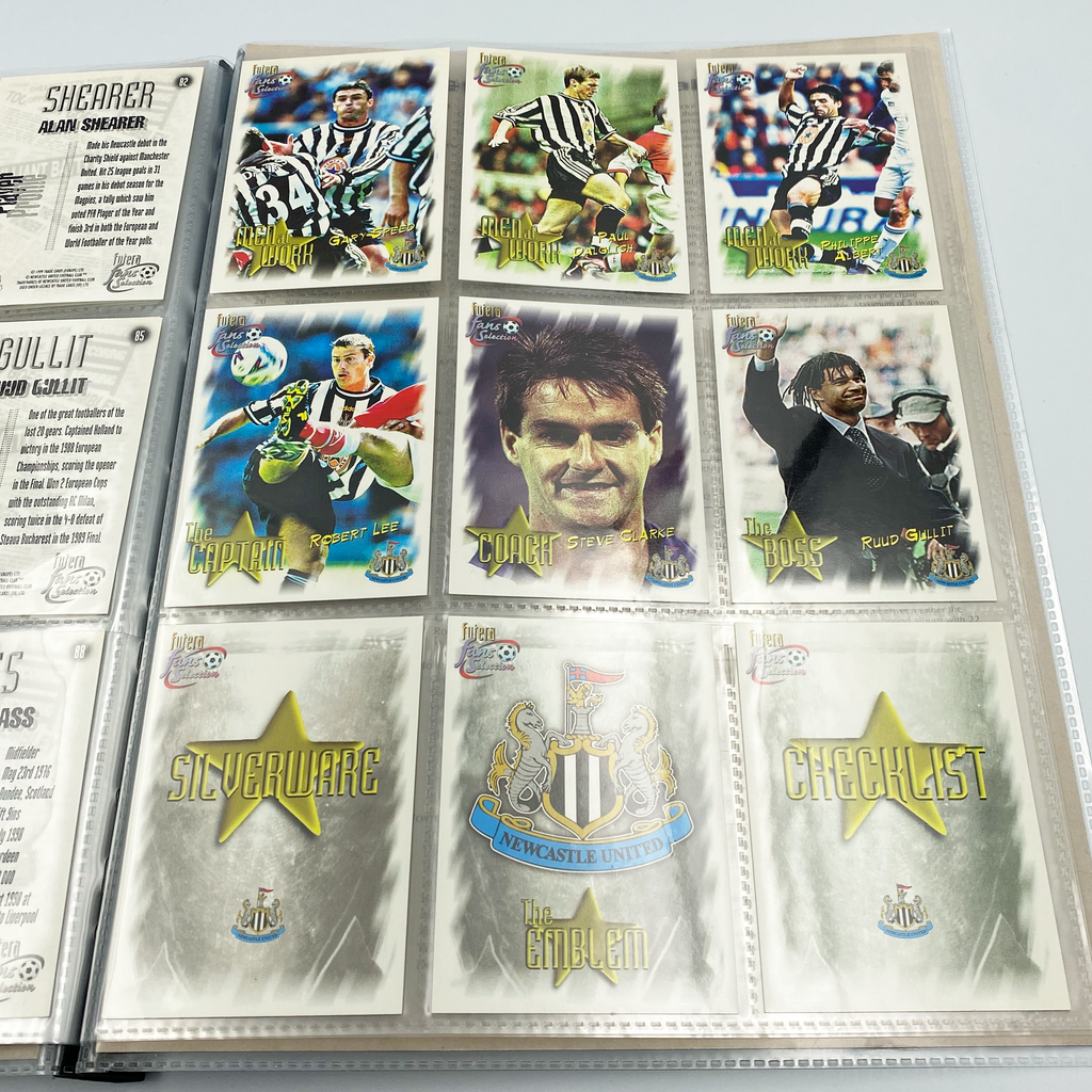 Newcastle United 1999 Futera Fans' Selection Collector Card Album | Complete Set (Missing Special Editions)