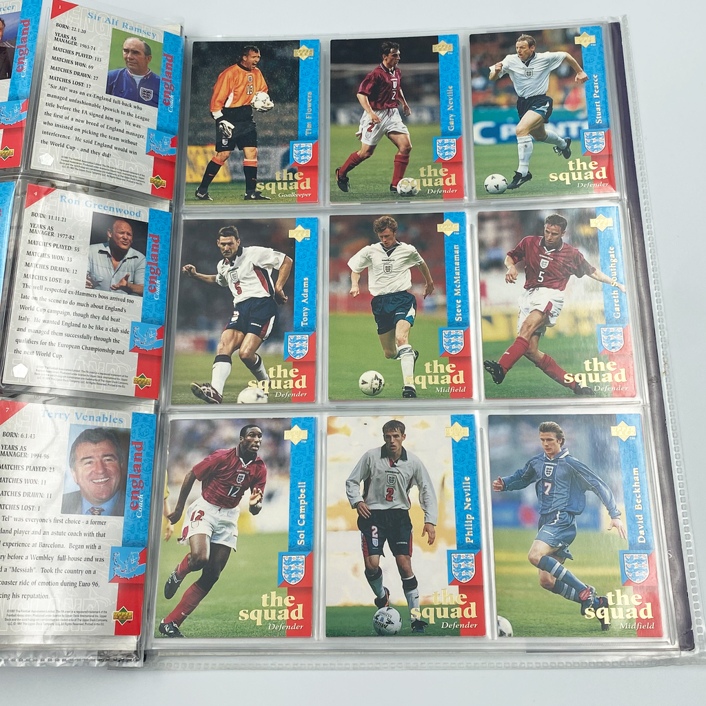 England 1998 Upper Deck Collector's Album | Complete Football Card Collection (Excluding Chase Cards)