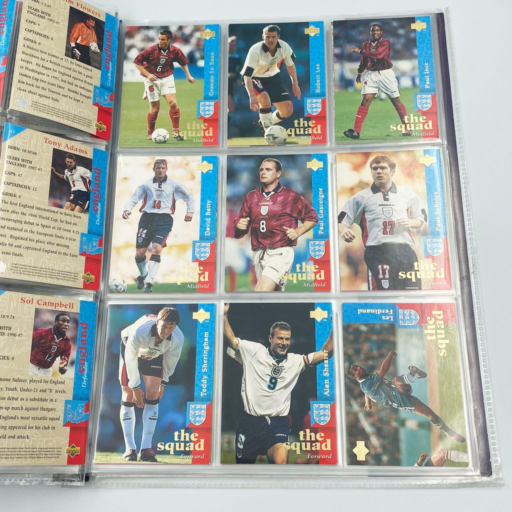 England 1998 Upper Deck Collector's Album | Complete Football Card Collection (Excluding Chase Cards)