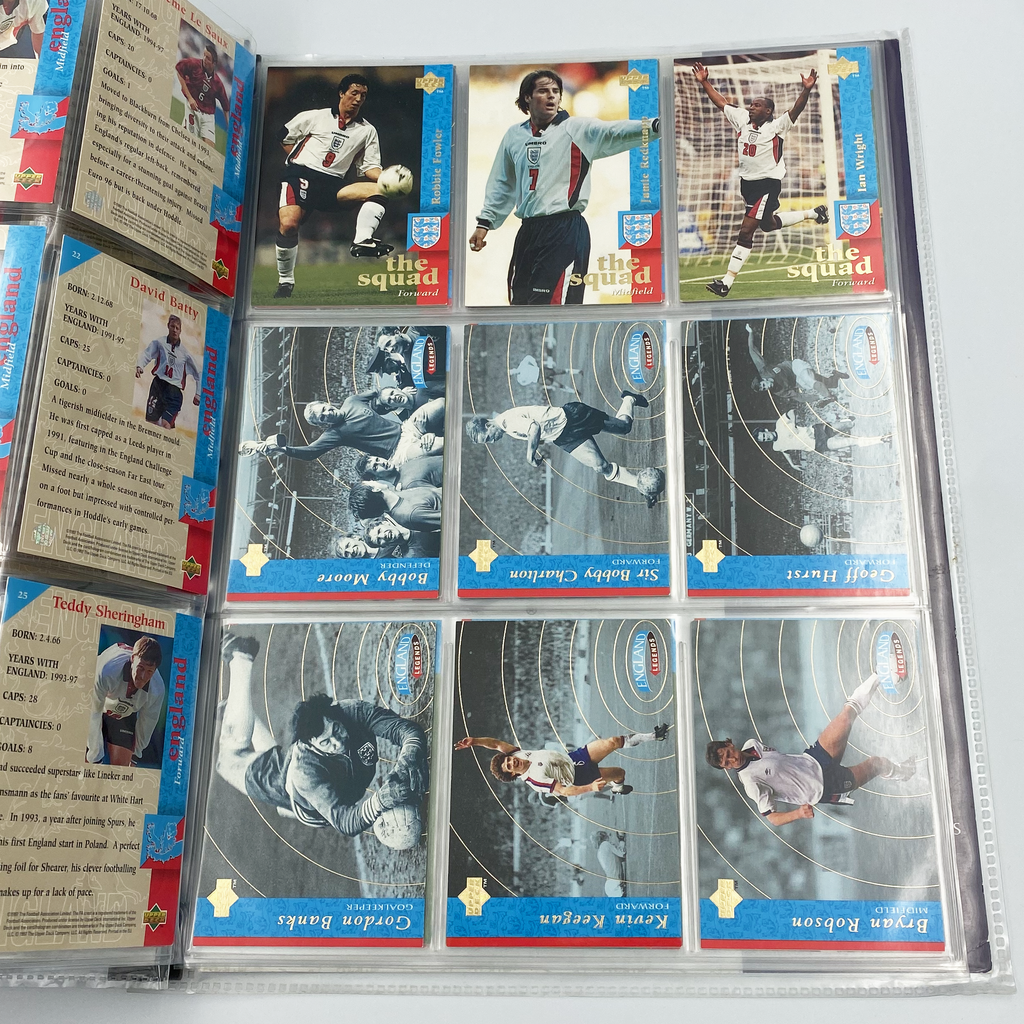 England 1998 Upper Deck Collector's Album | Complete Football Card Collection (Excluding Chase Cards)