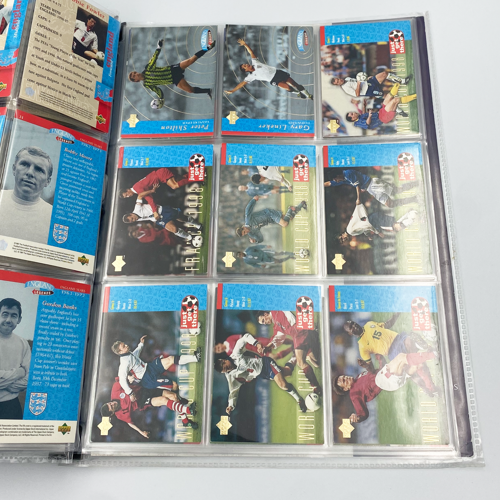 England 1998 Upper Deck Collector's Album | Complete Football Card Collection (Excluding Chase Cards)
