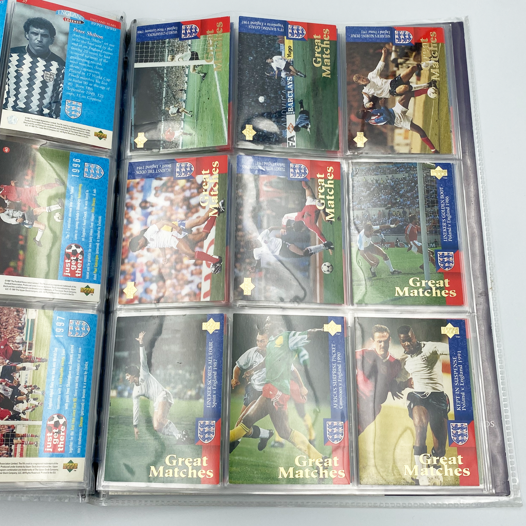 England 1998 Upper Deck Collector's Album | Complete Football Card Collection (Excluding Chase Cards)