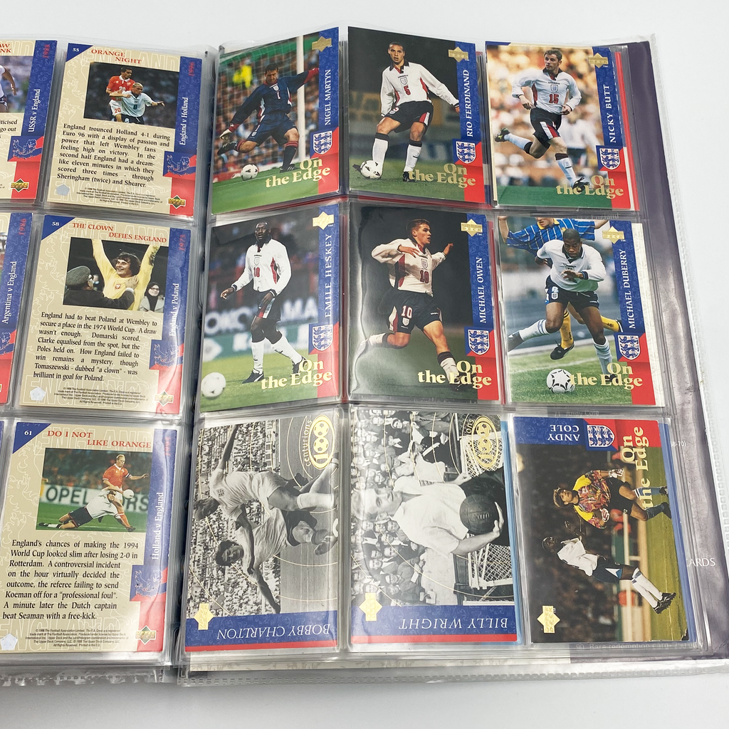 England 1998 Upper Deck Collector's Album | Complete Football Card Collection (Excluding Chase Cards)