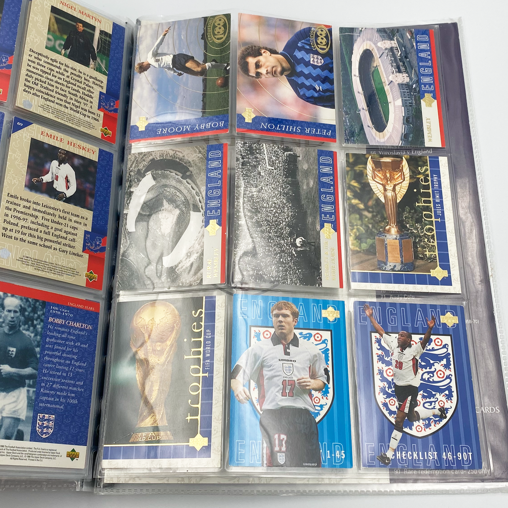 England 1998 Upper Deck Collector's Album | Complete Football Card Collection (Excluding Chase Cards)