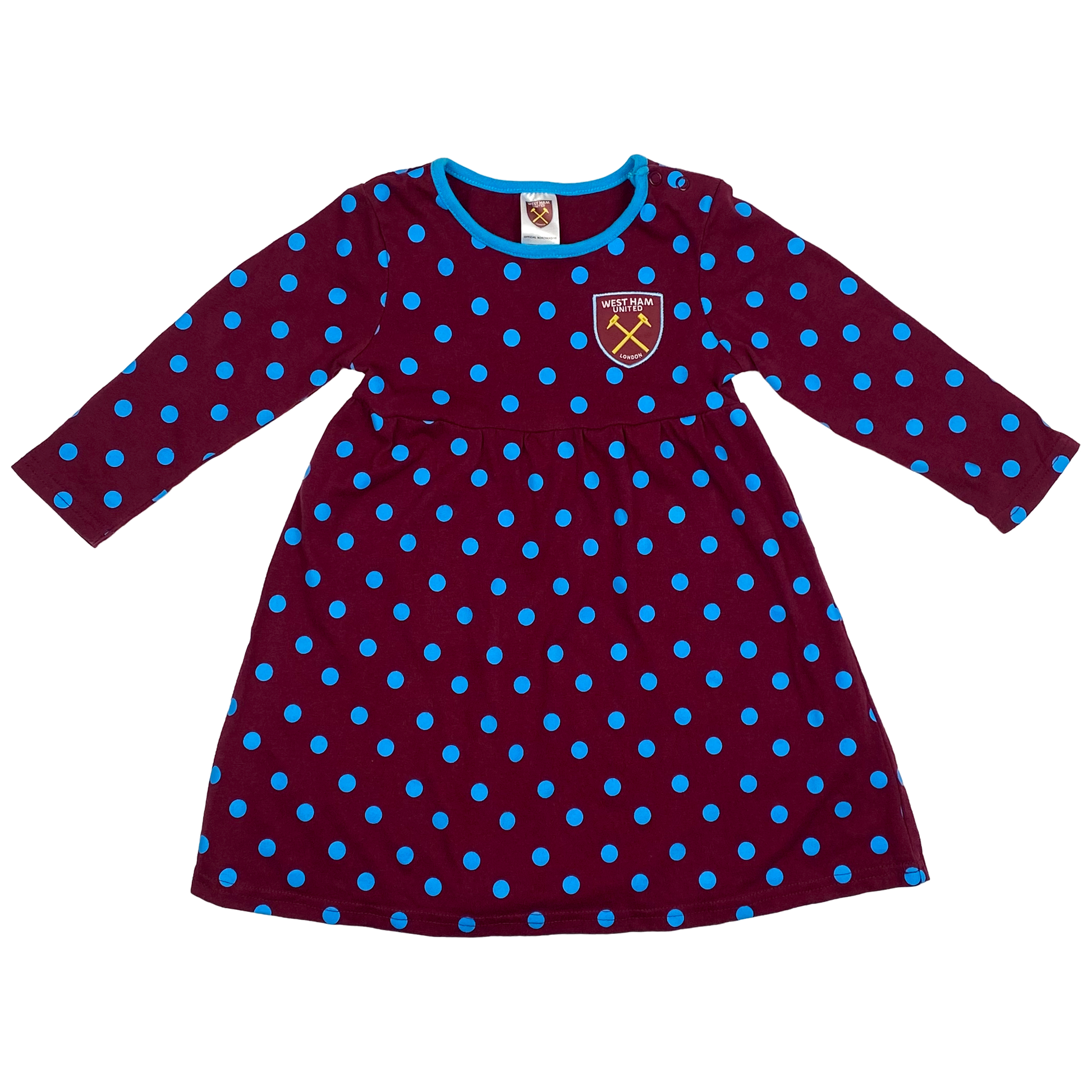 West Ham United Polka Dot Dress | 12-18 Months