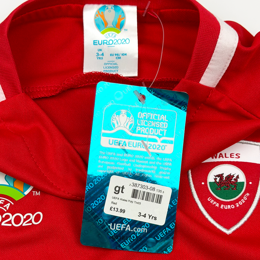 Wales UEFA Euro 2020 T-Shirt | 3-4 Years