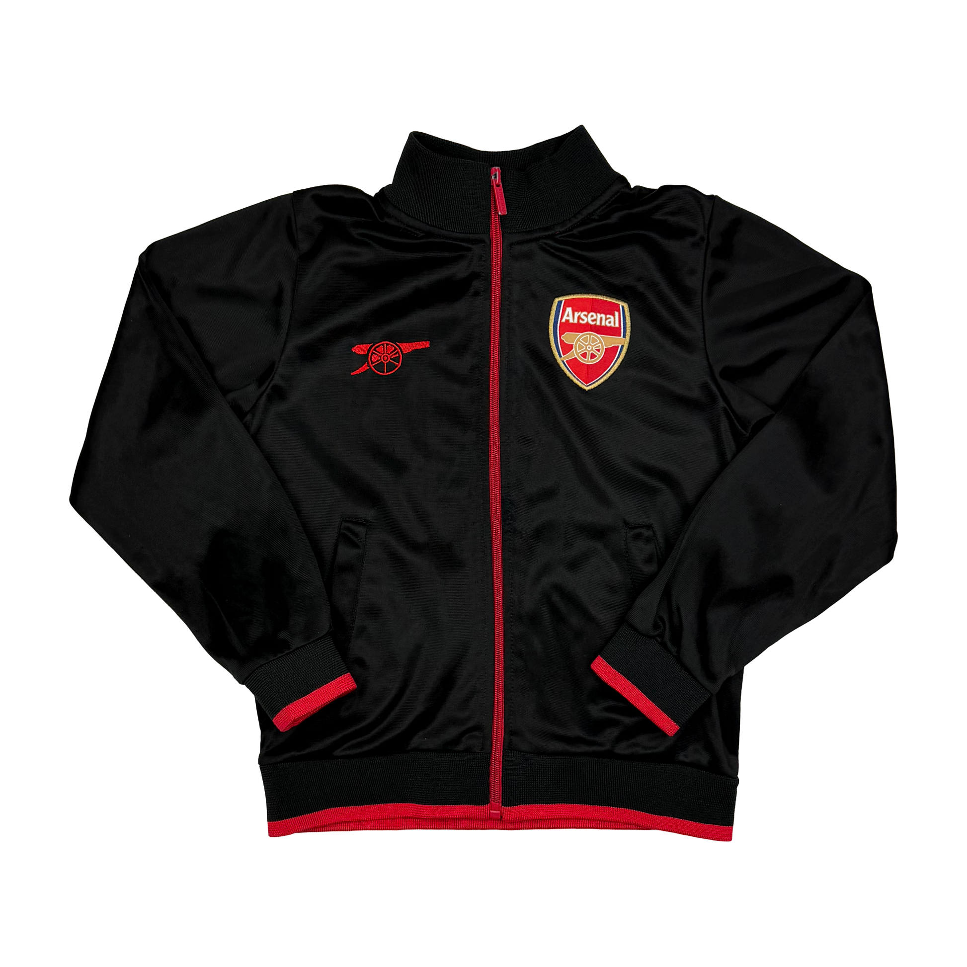 Arsenal Black Track Jacket | 8-9 Years