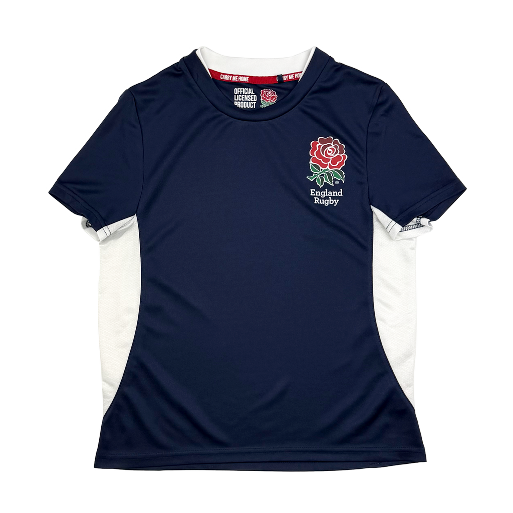 England Rugby Union Navy Blue Training Shirt (2014) | 7-8 Years