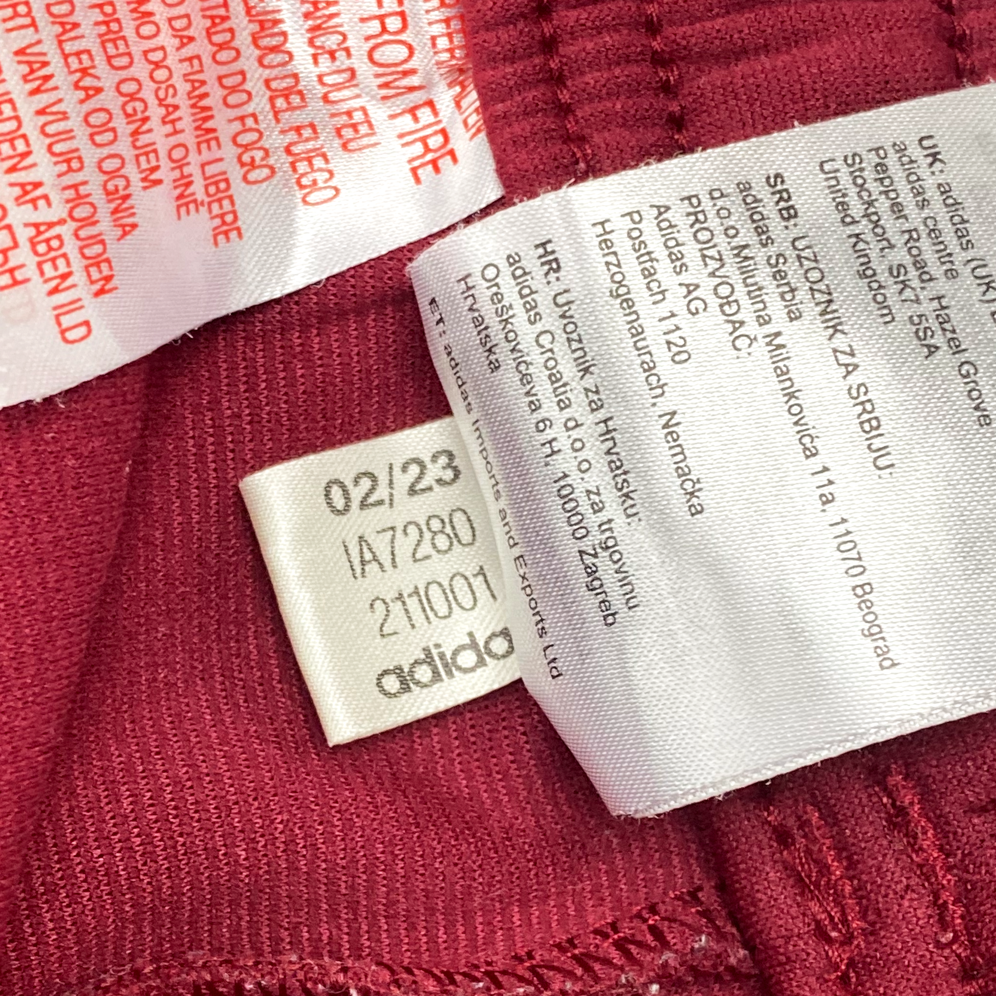 Manchester United Tiro 23 Training Tracksuit Pants Burgundy (2023-24) | 13-14 Years