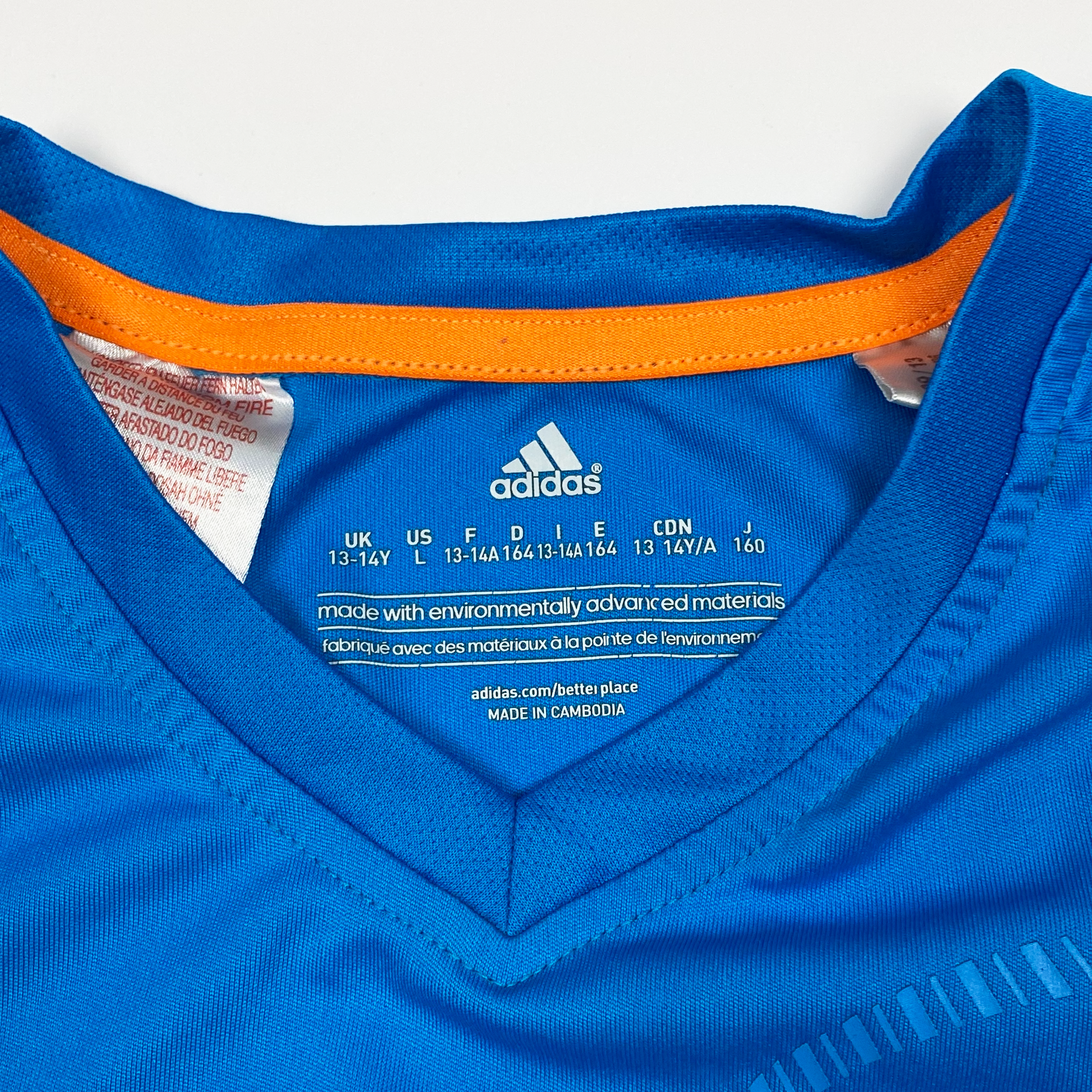 Blue Adidas F50 T-Shirt | 13-14 Years