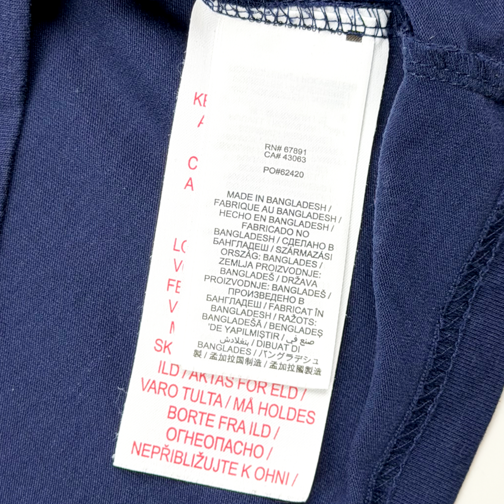 England Navy Blue Crew Neck T-Shirt | 9-10 Years