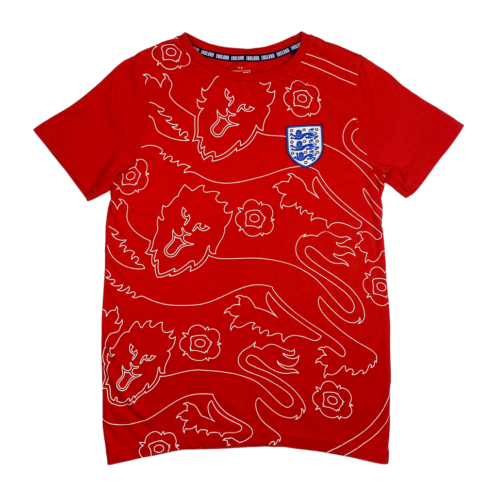 England Red Crewneck T-Shirt | 11-12 Years