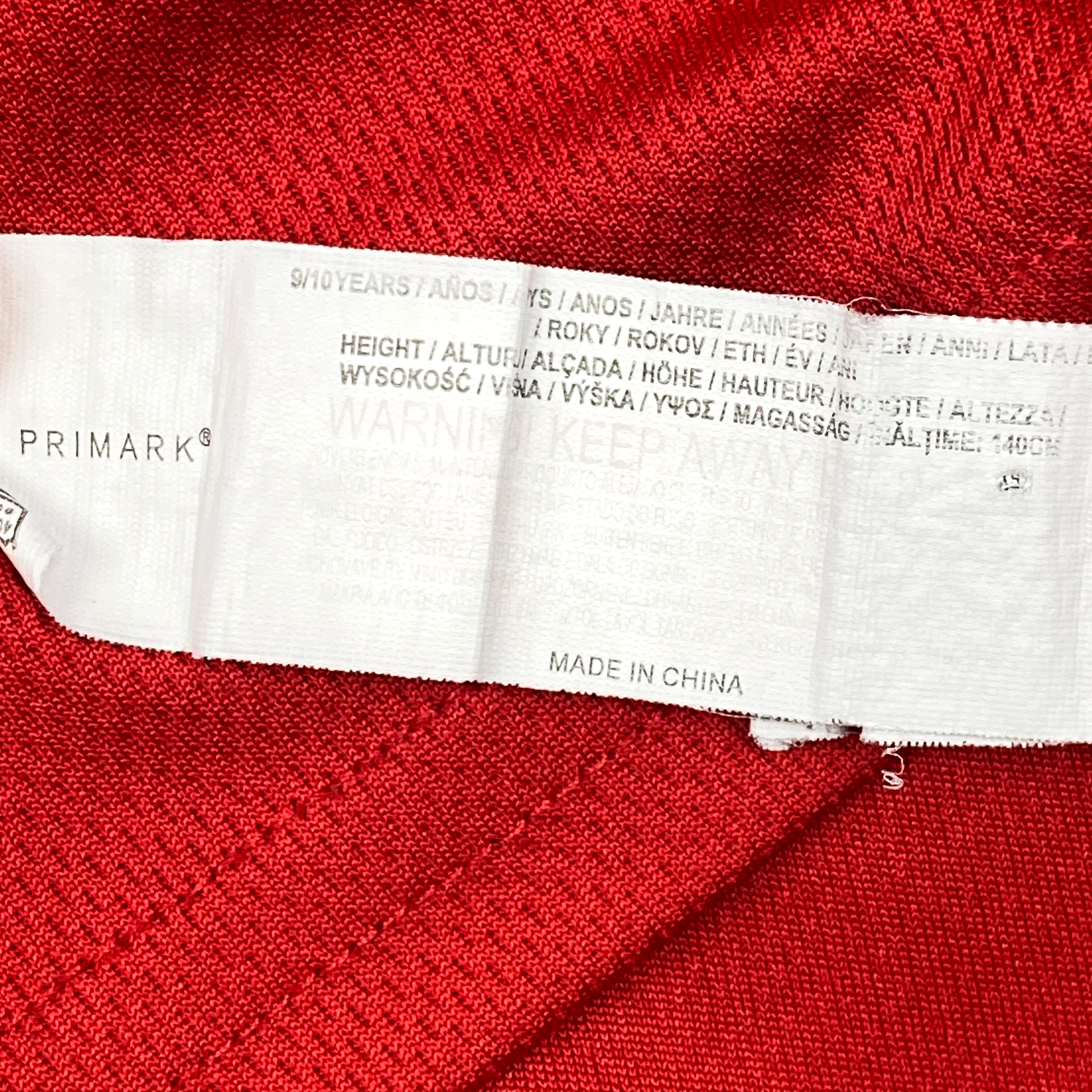 England Red Fan Shirt | 9-10 Years